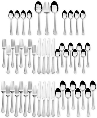 International Silver Stainless Steel 51-Pc. Capri Frost Finish, Service for  8, Created for Macy's & Reviews - Flatware - Dining - Macy's