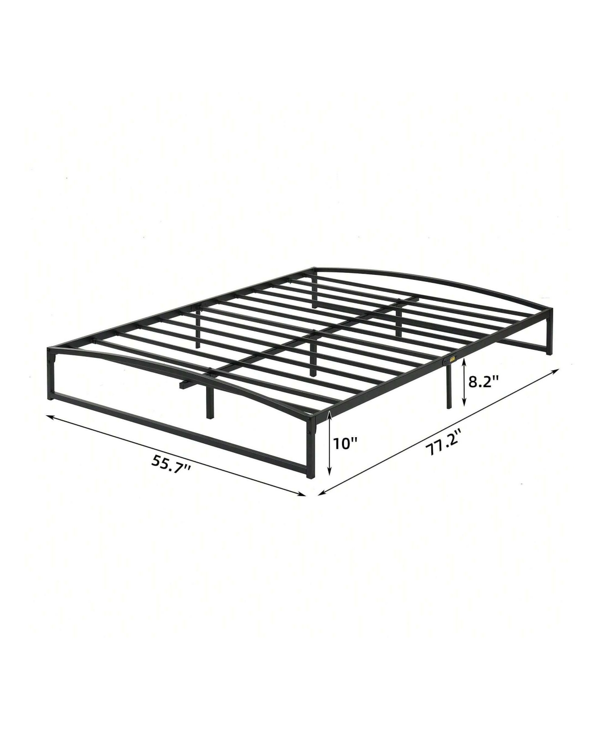 gaomon Bed Frame, 10 Inch Low Profile Platform Bed Frame, Heavy Duty Metal Full Size Bed, Mattress Foundation With Steel Slat Support, 10 Inch Height