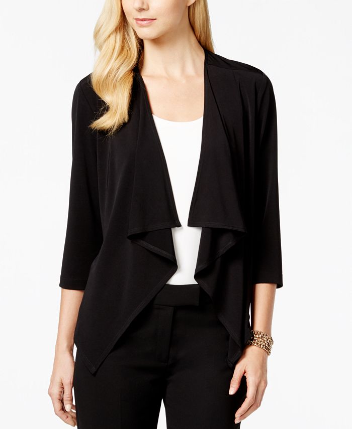 Connected Draped OpenFront Sweater Jacket Macy's