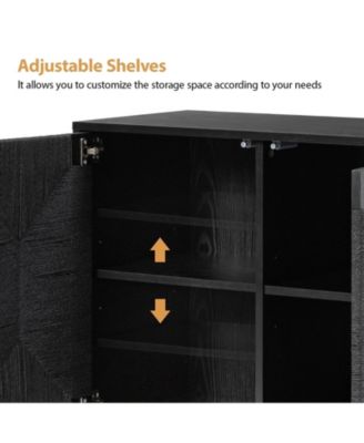 Varasso Transitional 30"Tall 2-Door Accent Cabinet with Adjustable Shelves