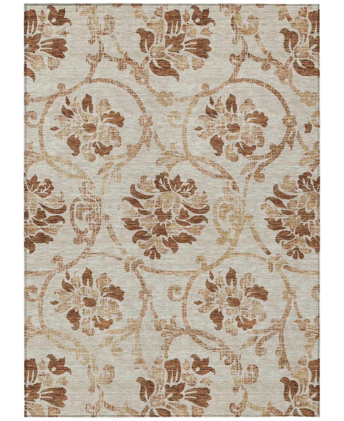 Addison Chantille Acn762 9'x12' Area Rug In Terracotta
