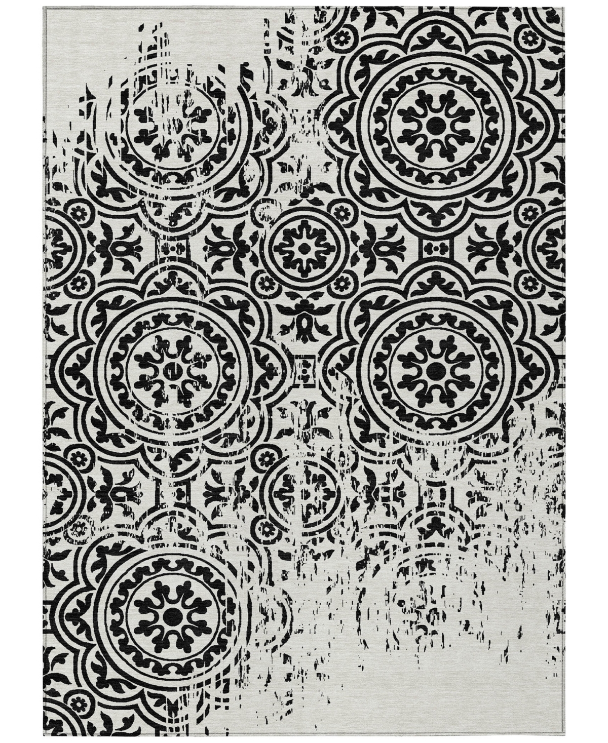 Addison Chantille Acn758 5'x7'6" Area Rug In Black