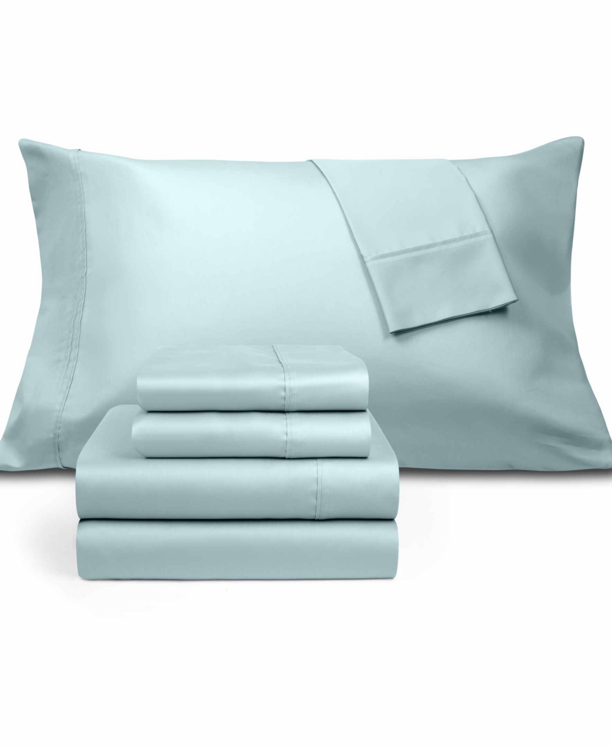 Fairfield Square Collection Brookline 1400 Thread Count 6 Pc. Sheet Set, Queen, Exclusively At Macy's In Ocean Blue