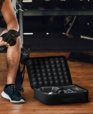 PROfit Percussion Muscle Massage Gun, Rechargeable Deep Tissue Full-Body Massager with Multiple Attachments 