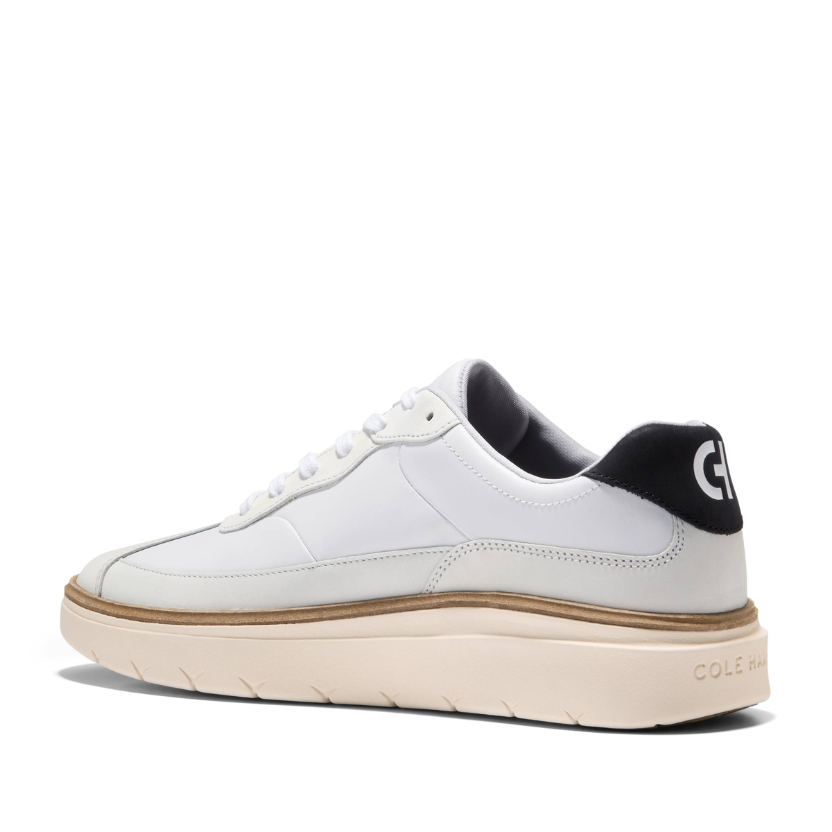 Cole Haan Men's GrandPr FeatherArc Bike-Toe Sneaker -ivory