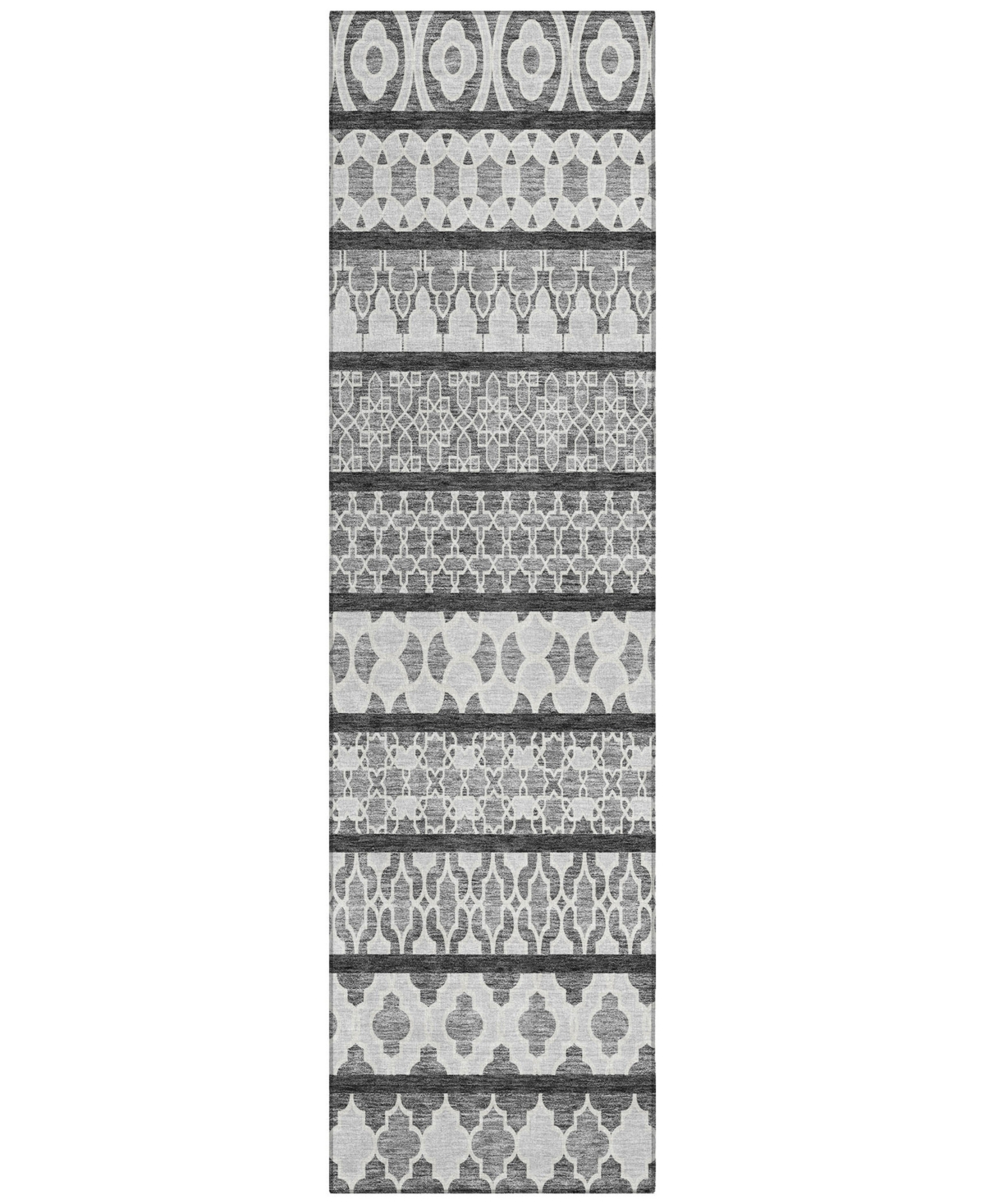 Addison Chantille Acn726 2'3"x7'6" Runner Area Rug In Gray