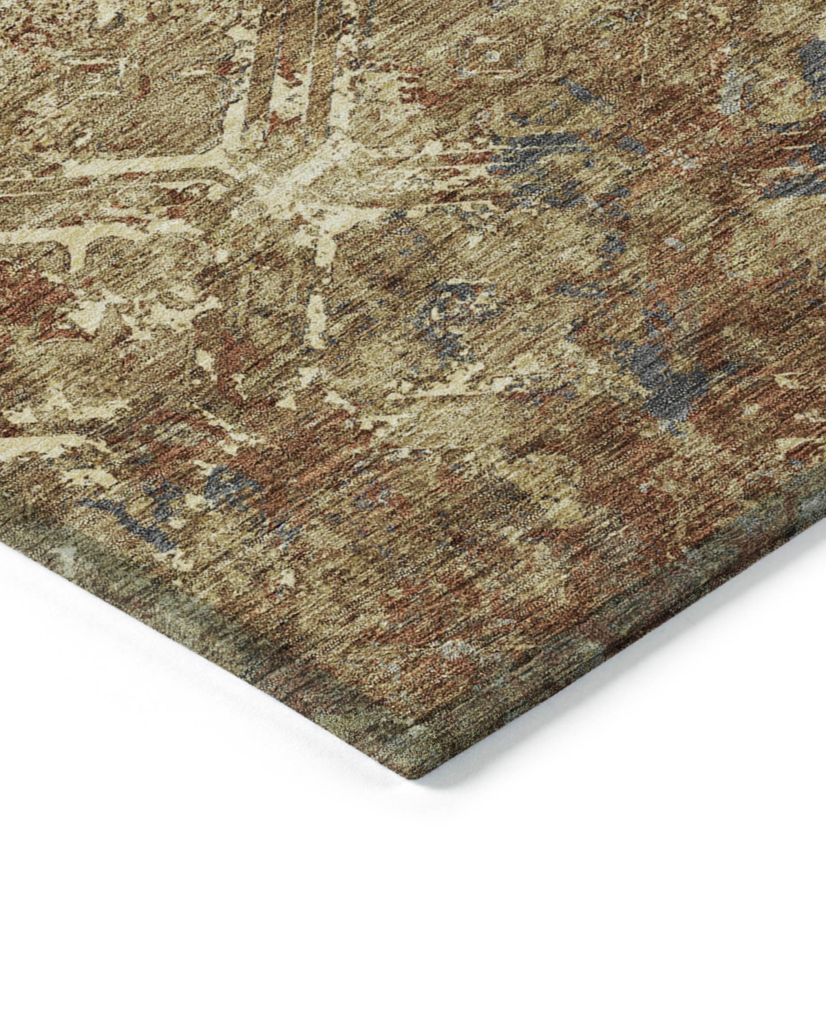 Addison Chantille Machine Washable Acn768 5'x7'6" Area Rug In Brown