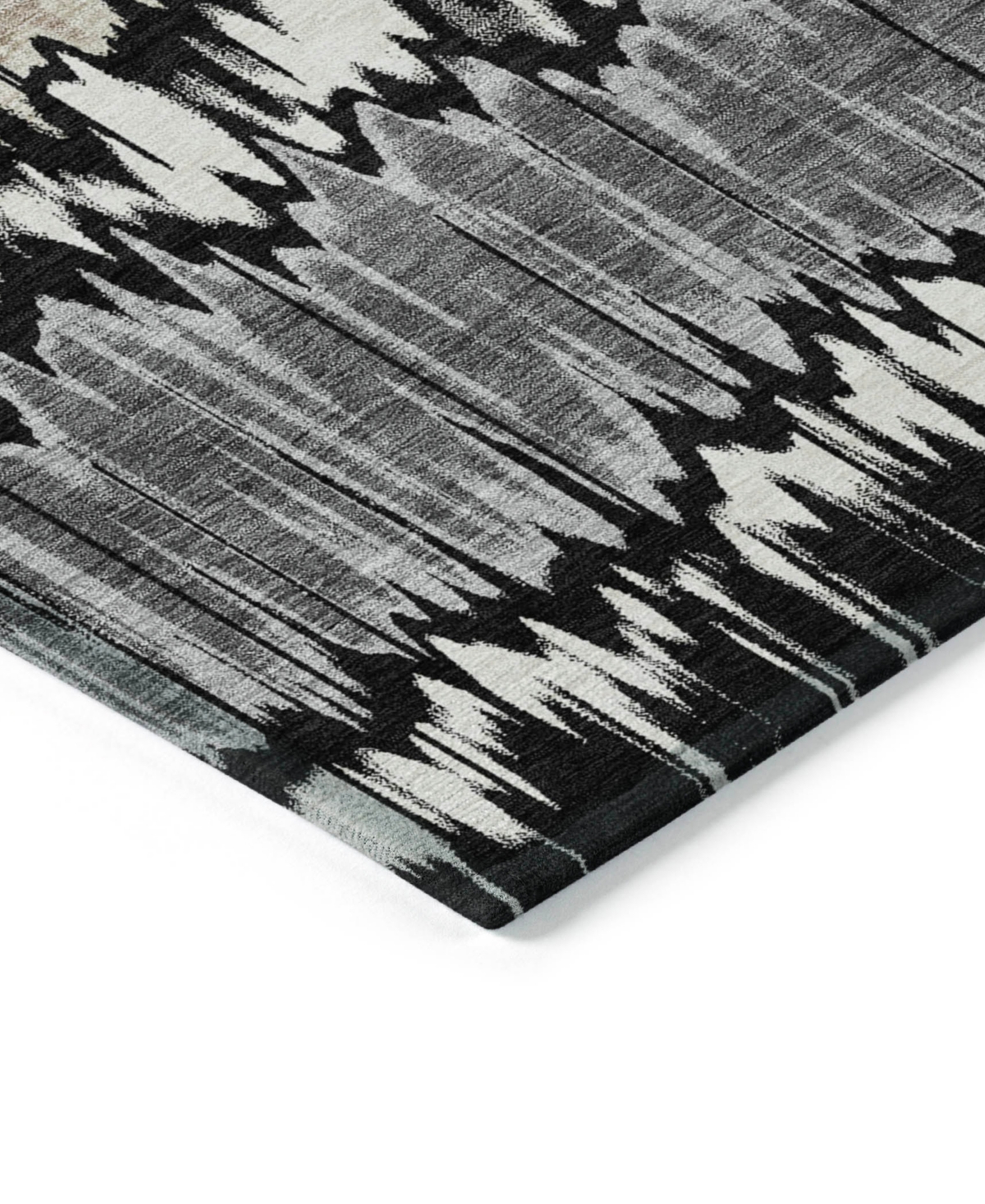 Addison Chantille Machine Washable Acn755 5'x7'6" Area Rug In Black