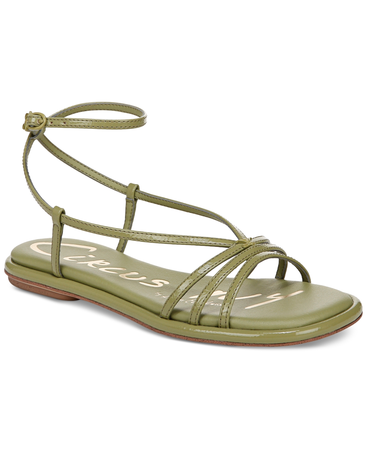 Olana Strappy Flat Sandals - Bright White