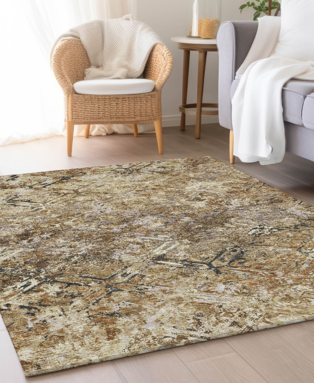 Addison Chantille Acn768 9'x12' Area Rug In Beige