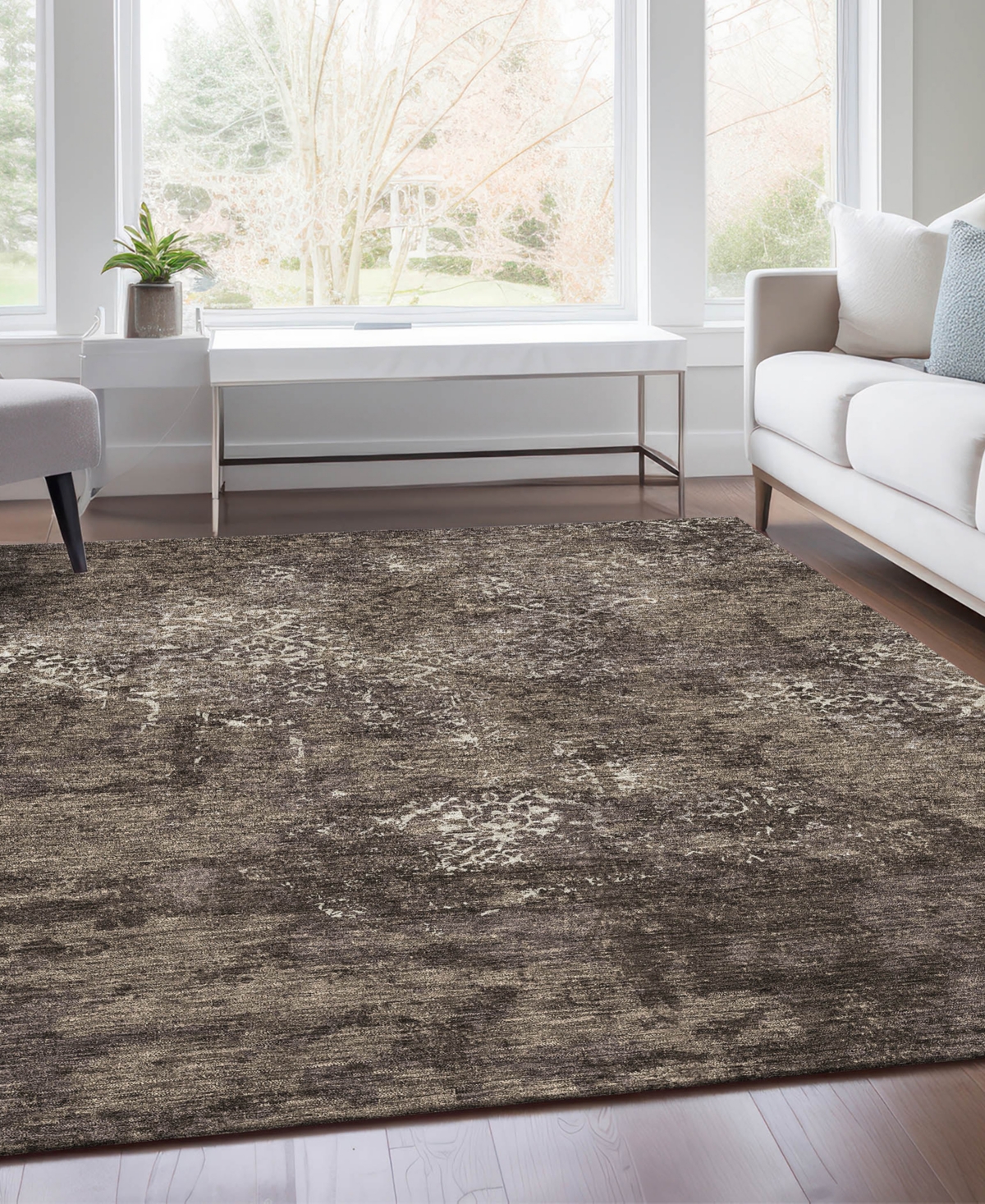 Addison Chantille Acn769 9'x12' Area Rug In Cocoa