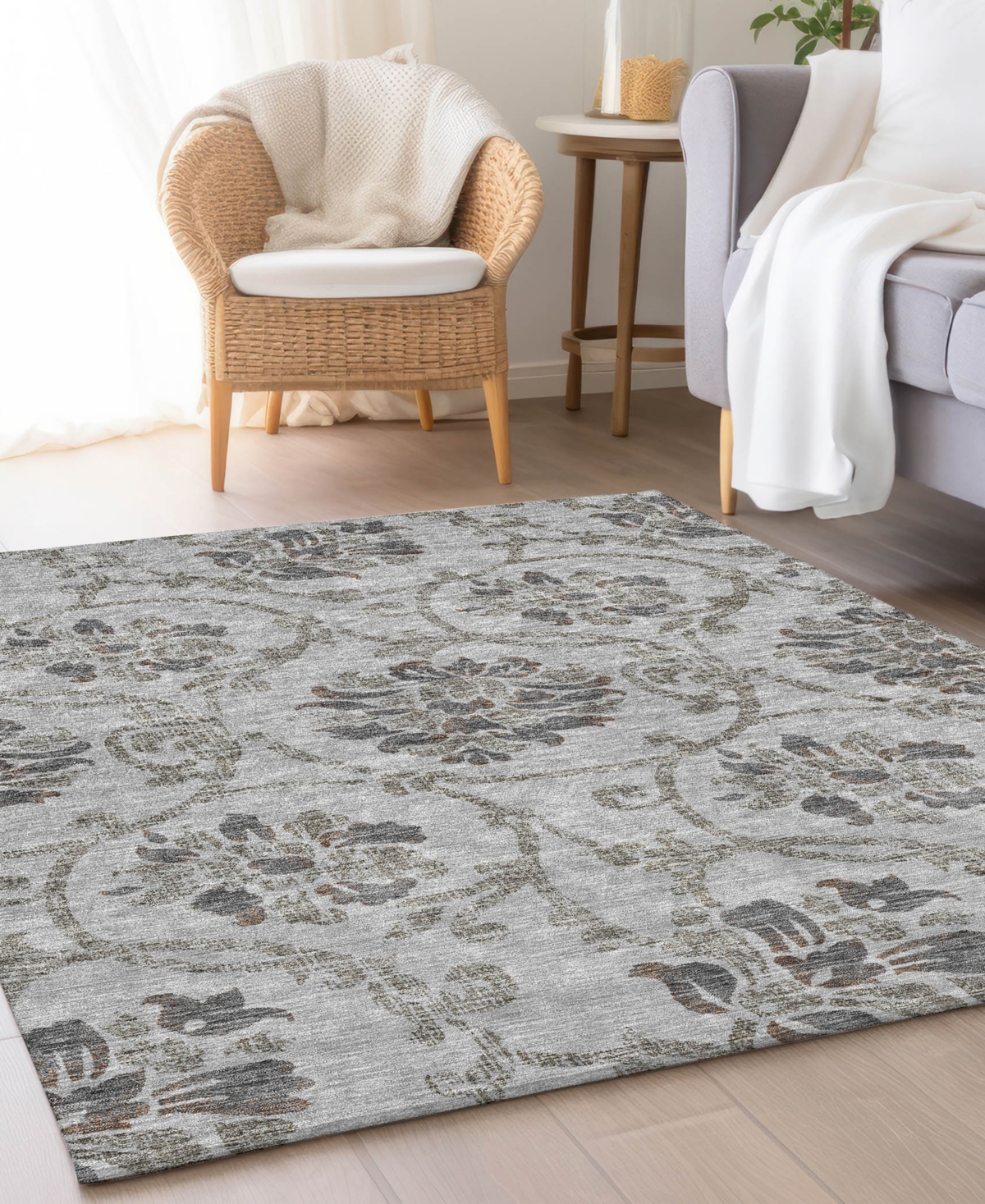 Addison Chantille Acn762 8'x10' Area Rug In Gray