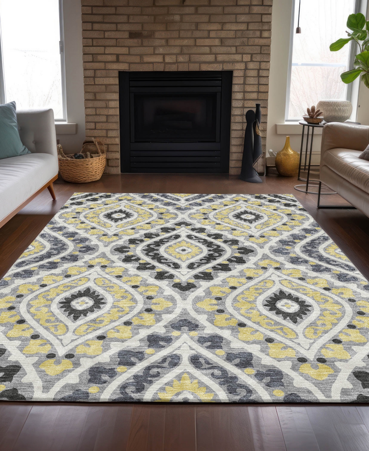 Addison Chantille Acn761 8'x10' Area Rug In Gray