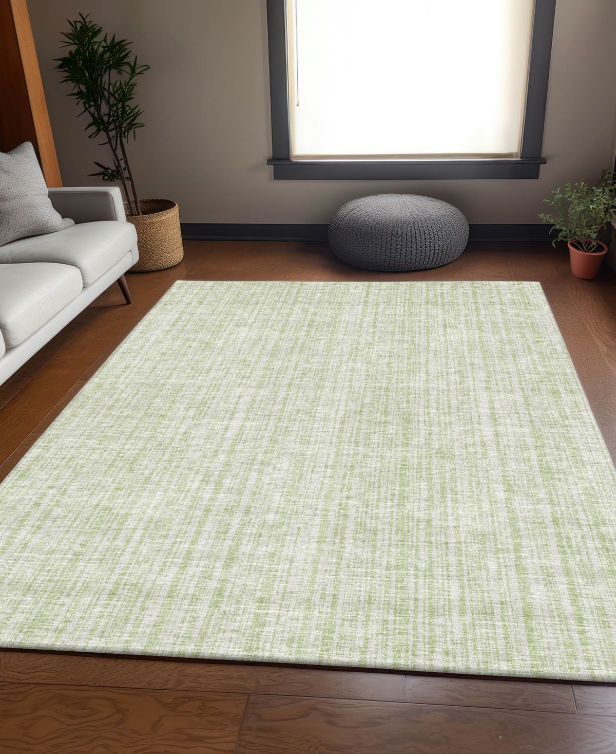 Addison Chantille Machine Washable Acn760 8'x10' Area Rug In Mint