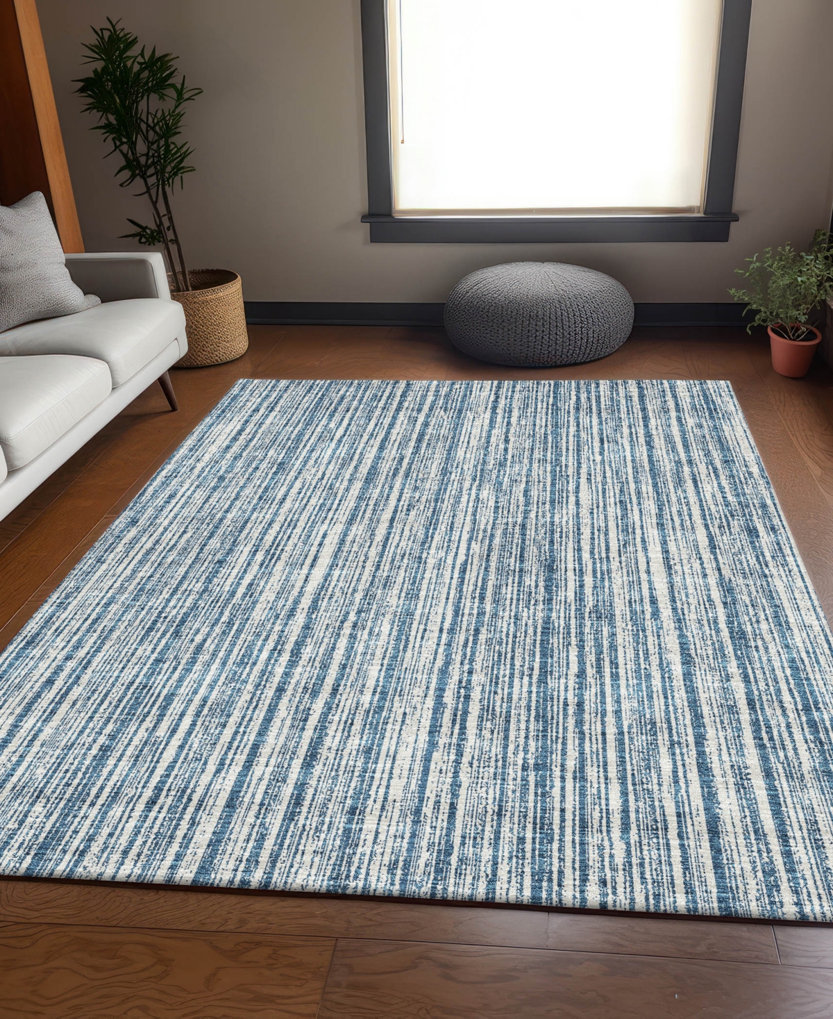 Addison Chantille Machine Washable Acn760 8'x10' Area Rug In Blue