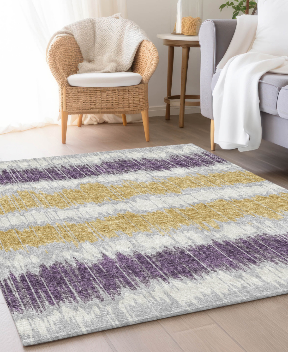 Addison Chantille Acn755 8'x10' Area Rug In Silver