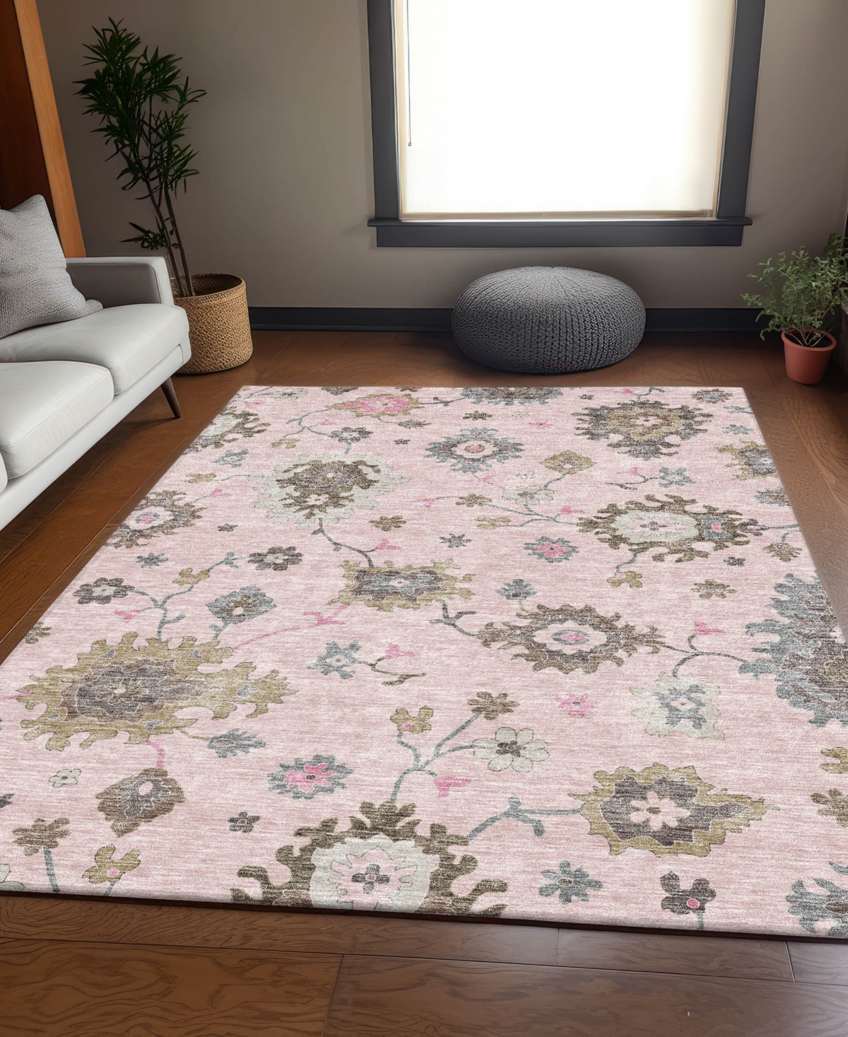 Addison Chantille Acn753 8'x10' Area Rug In Pink