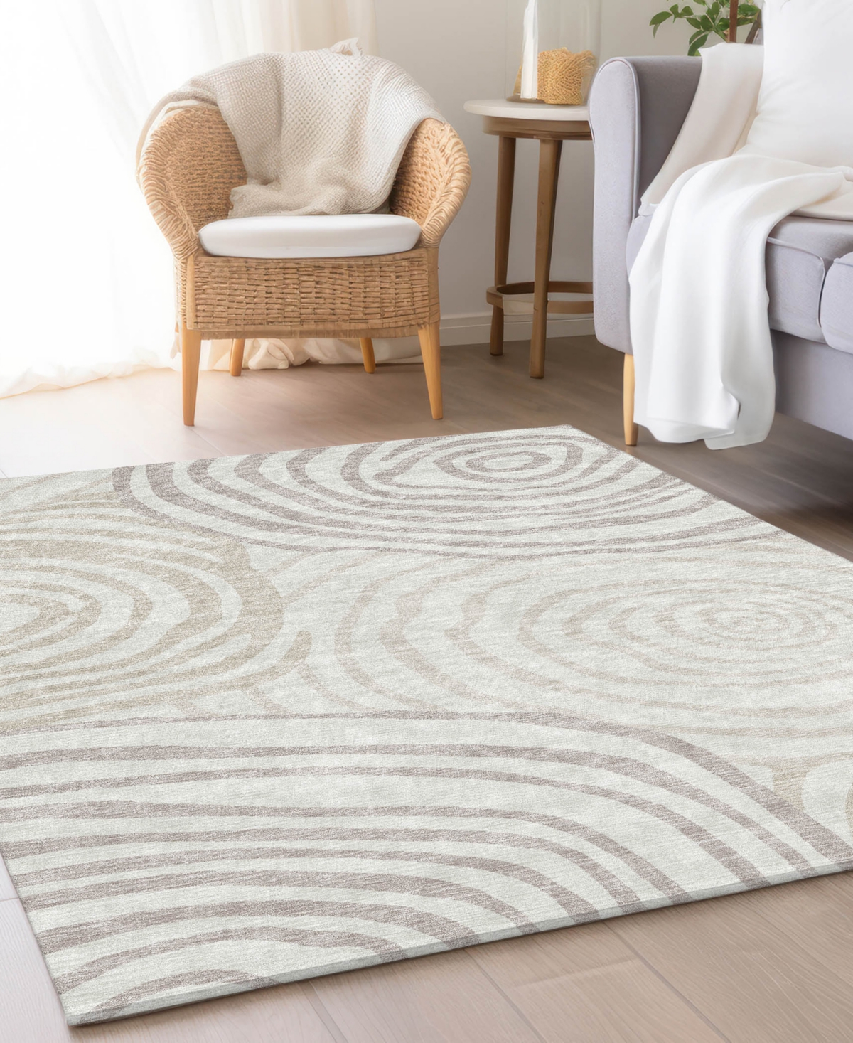 Addison Chantille Acn765 3'x5' Area Rug In Ivory