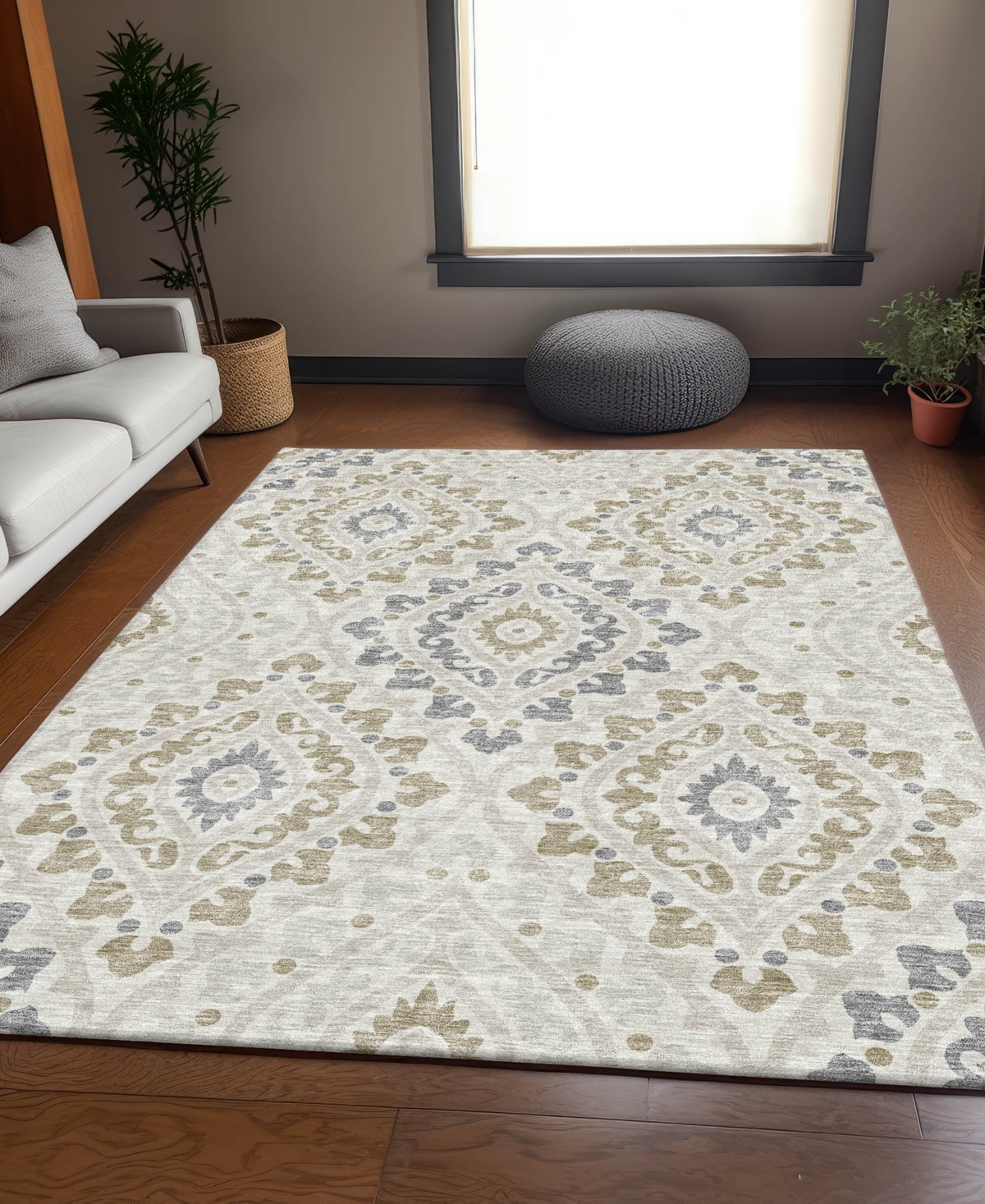Addison Chantille Acn761 2'6"x3'10" Area Rug In Ivory