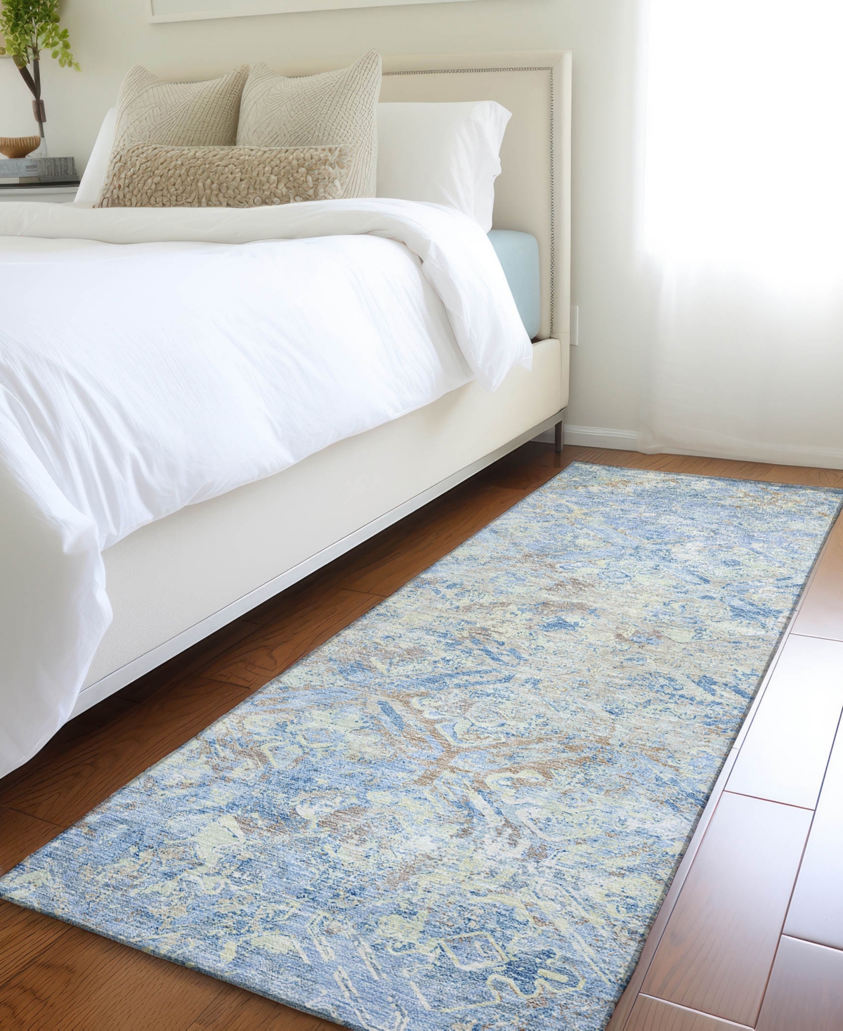 Addison Chantille Acn768 2'3"x7'6" Runner Area Rug In Mist