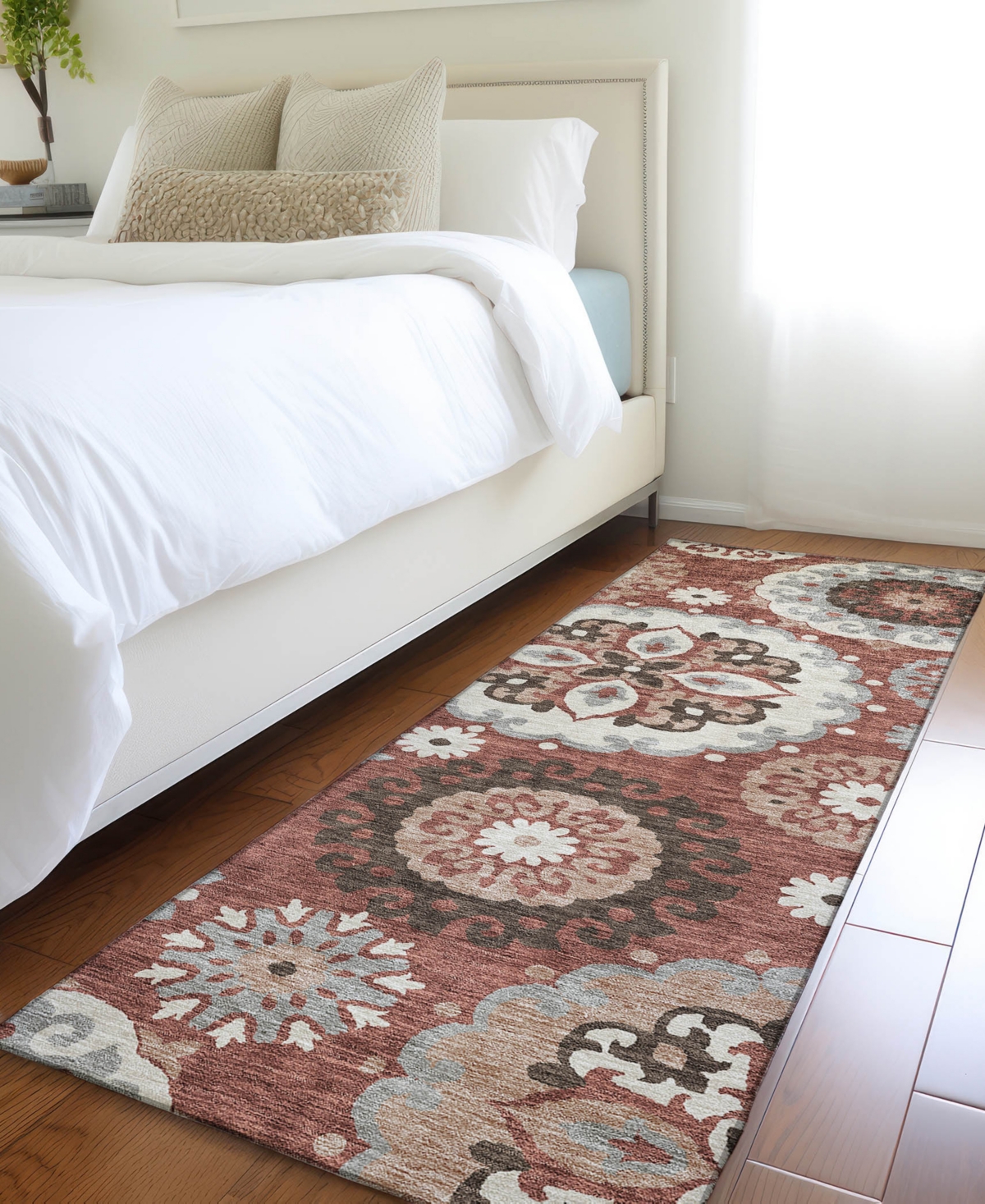 Addison Chantille Acn763 2'3"x7'6" Runner Area Rug In Paprika