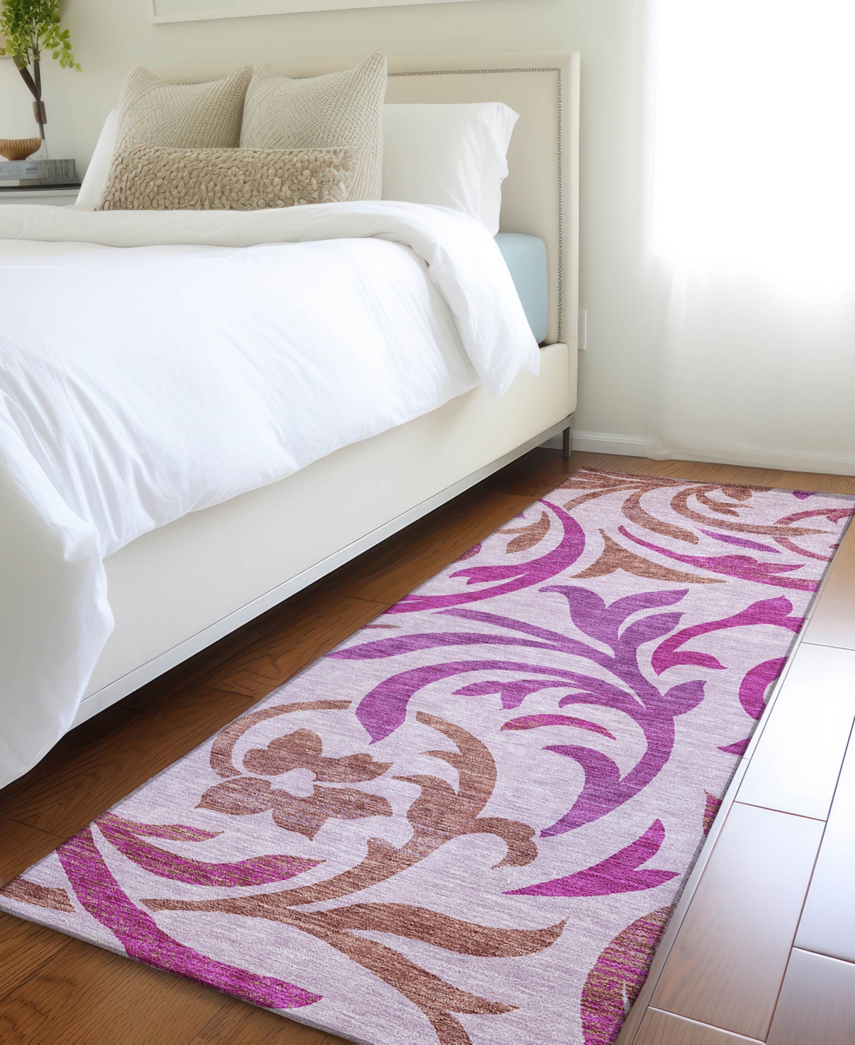 Addison Chantille Acn764 2'3"x7'6" Runner Area Rug In Lavender
