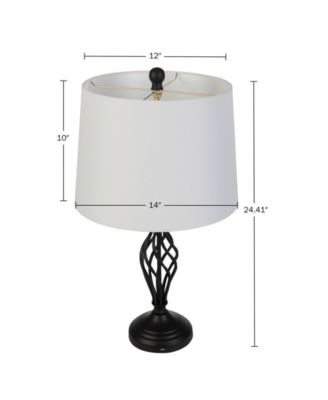 24.41" USB Charging LED Table Lamp Set