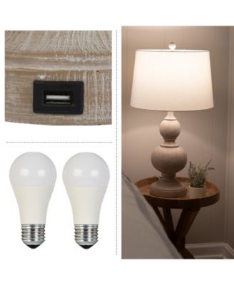 27.17" USB Charging LED Table Lamp Set