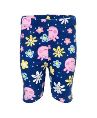 Little Girls Peplum T-Shirt and Shorts Outfit Set