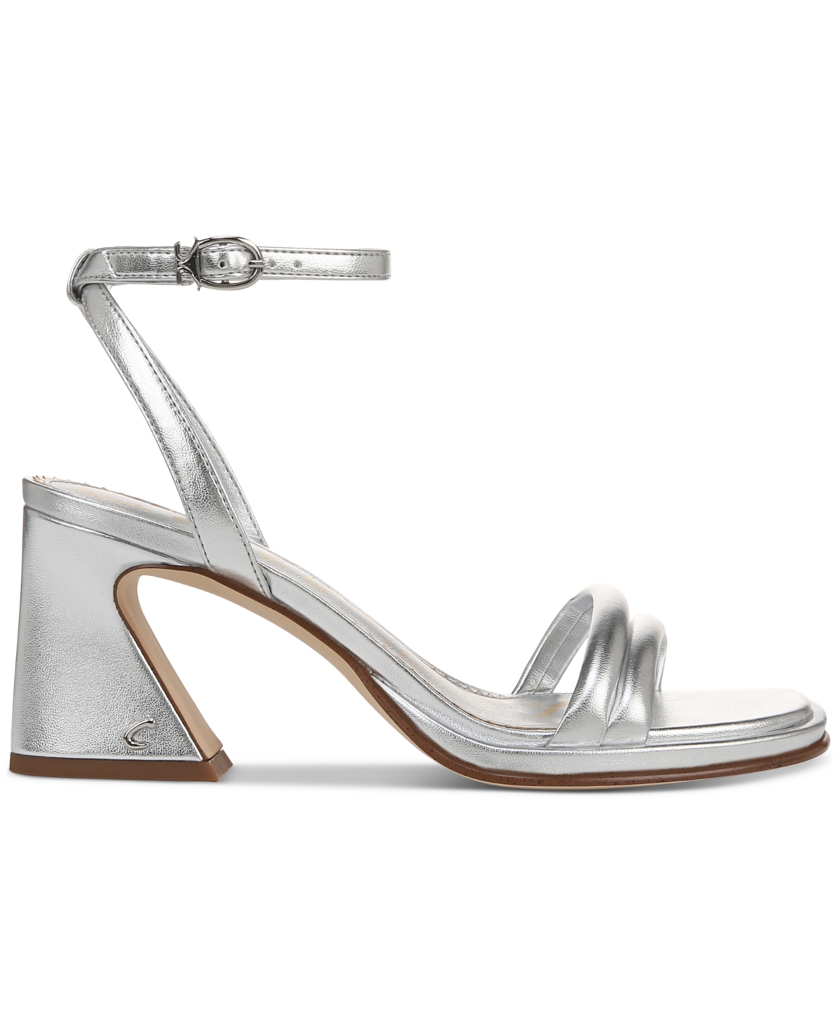 Circus Ny By Sam Edelman Hartlie Ankle Strap Sandal In Soft Silver Metallic