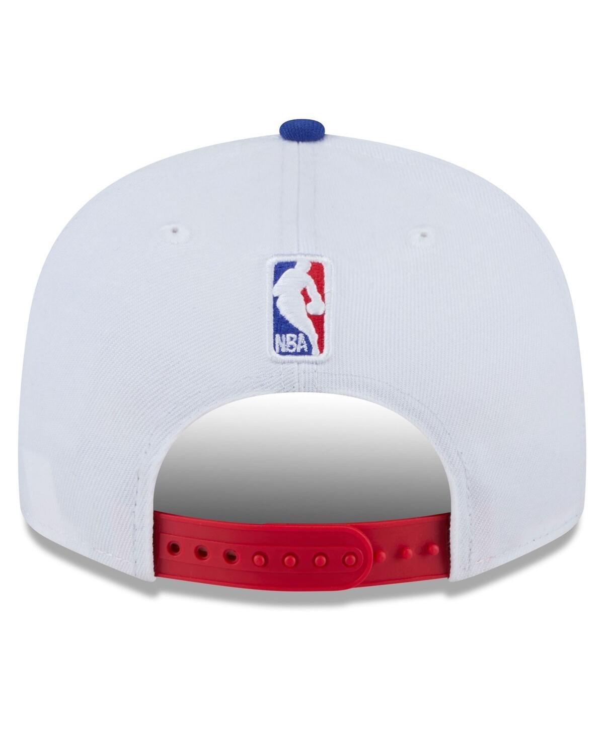 New Era Men's White Philadelphia 76ers 2024/25 City Edition 9fifty Snapback Hat In White,royal