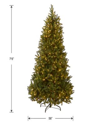 7.5' "Feel Real" Jersey Frasier Fir Medium Hinged Tree with 1000 Dual LED Lights