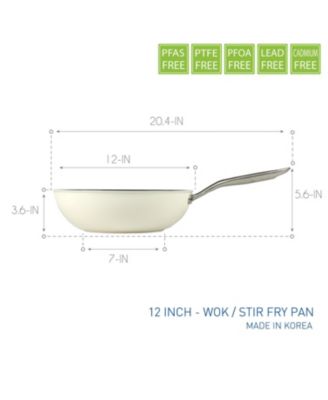 - ValenCera - 12 Inch Wok/Stir-Fry Pan with Cover