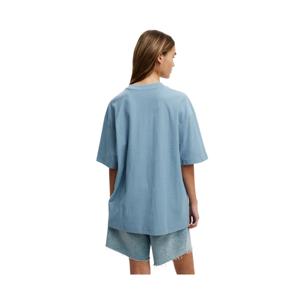 Cotton On Women's The Boxy Graphic Tee - ocean storm