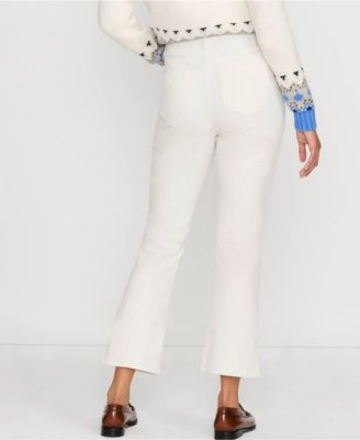 Women's High Rise Corduroy Kick Crop Pants