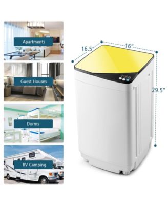 7.7 lbs Full-Automatic Washing Machine with Washer & Spinner, Germicidal Function