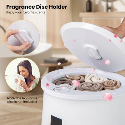 20L Bathroom Towel Warmer Bucket with Fragrance Holder & LCD Display