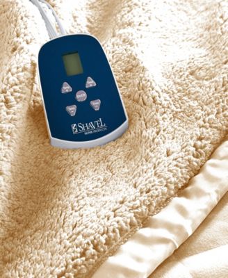 Reversible Micro Flannel® to Sherpa Electric Blanket, Twin