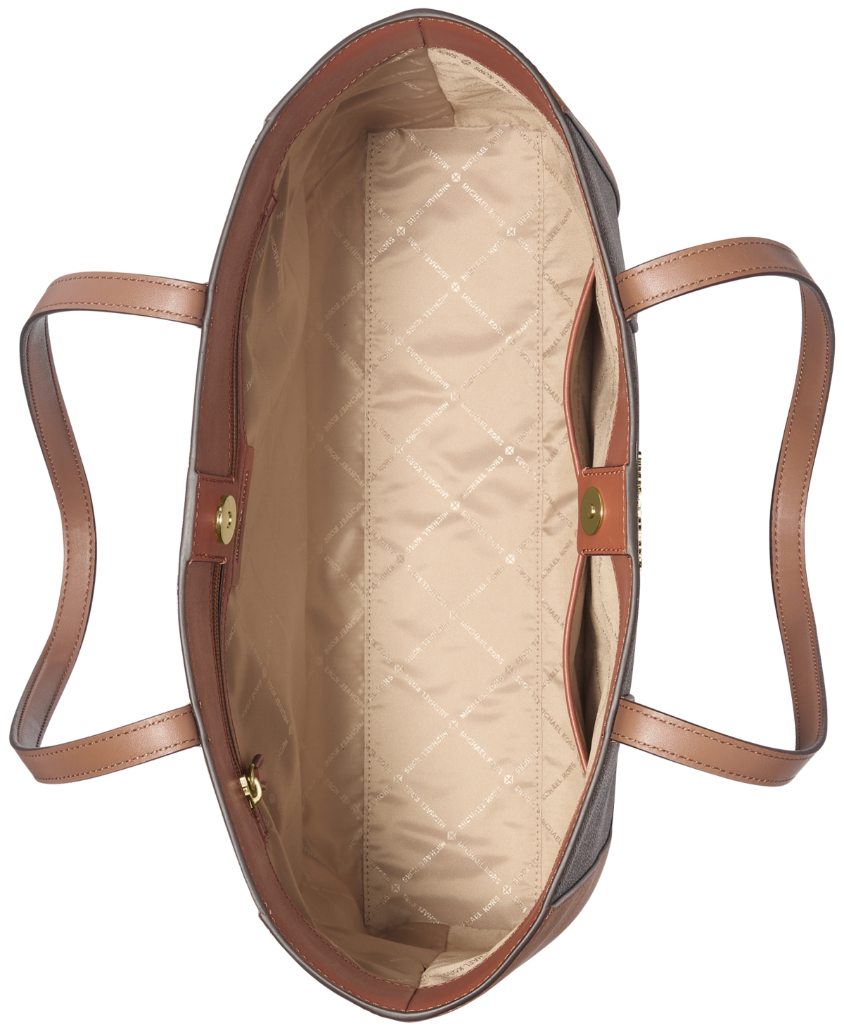 Michael Kors Michael  Sallie Large East West Tote In Brown,acorn