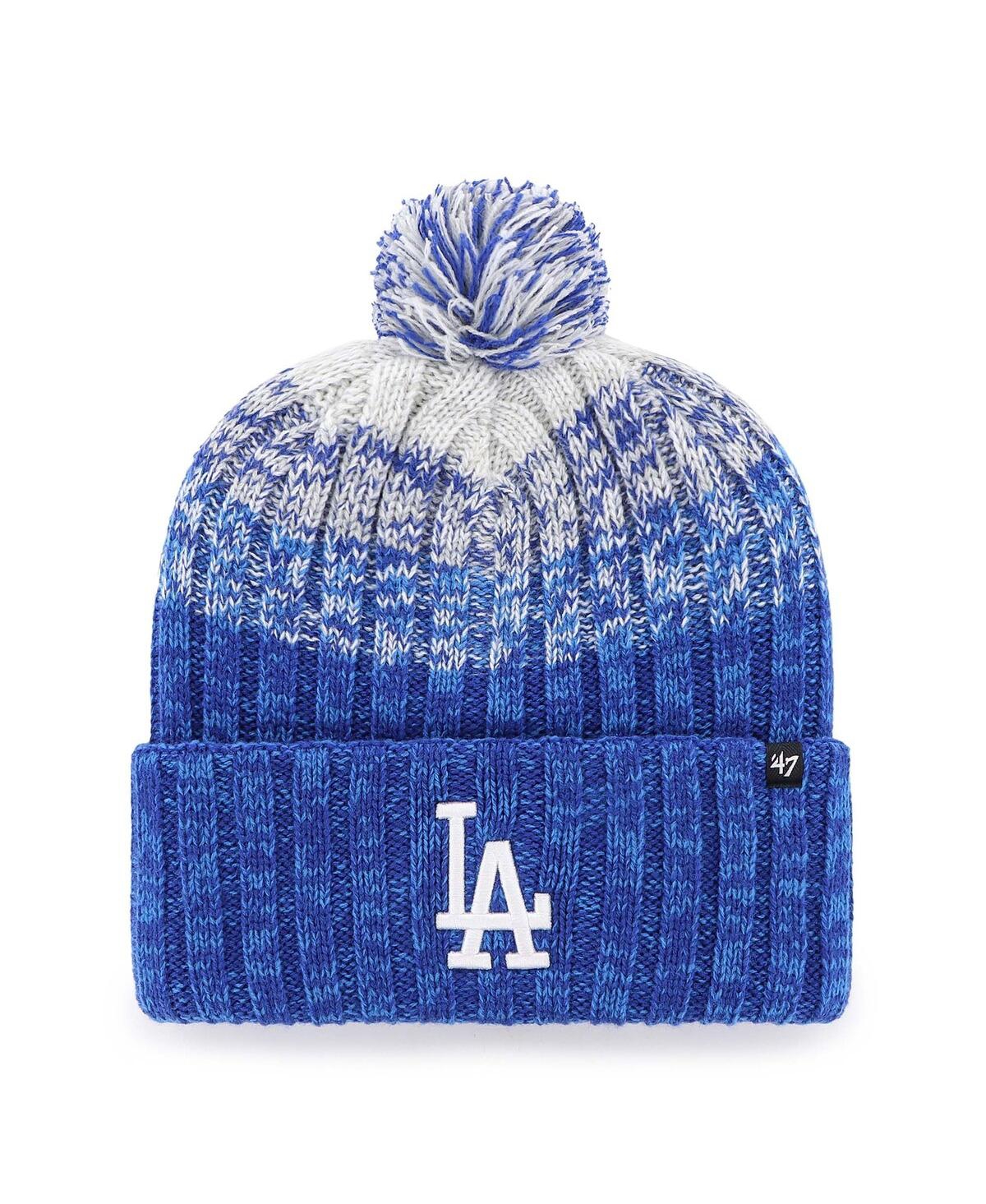 '47 Brand Men's Royal Los Angeles Dodgers Cascade Cuffed Knit Hat with Pom