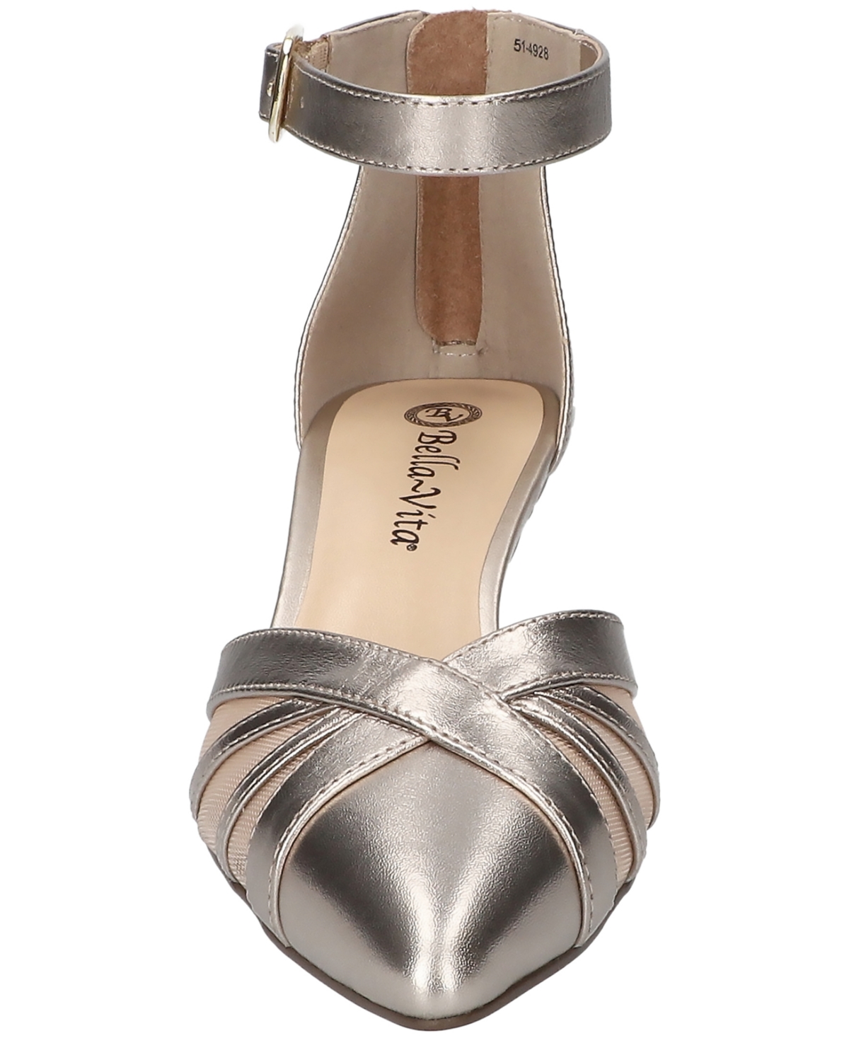 Shop Bella Vita Women's Malani Kitten Heel Pumps In Champagne Leather