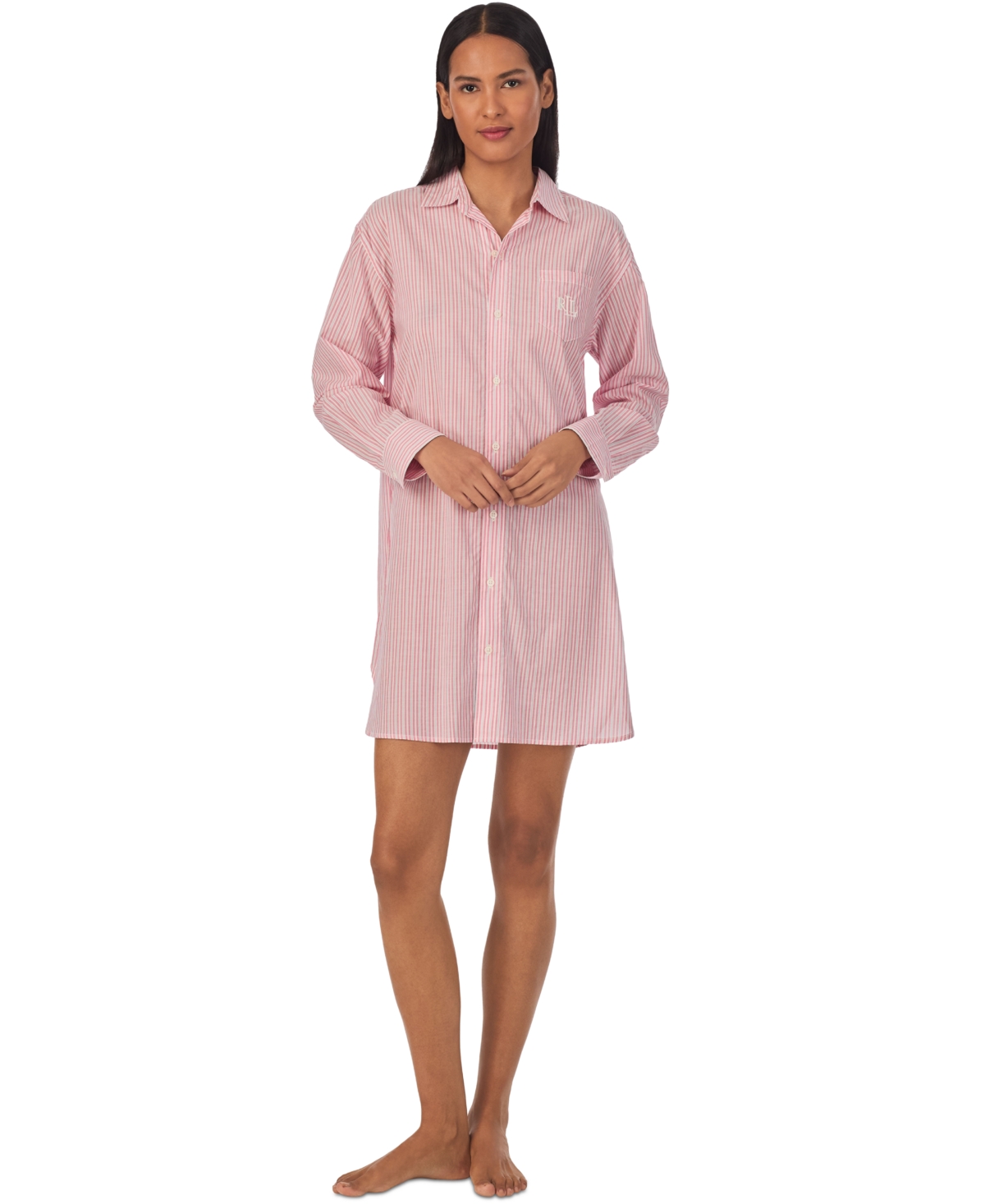 Lauren Ralph Lauren Women's Long-Sleeve His Shirt Sleepshirt
