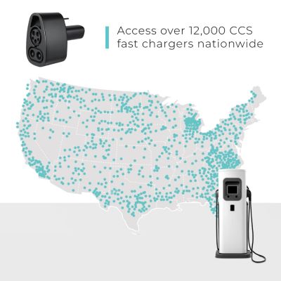 CCS1 to NACS Adapter for Tesla Model S, 3, X, Y (500A 500V) - for Tesla Owners Only - Fast Charge Your Tesla with CCS Chargers  (Black)