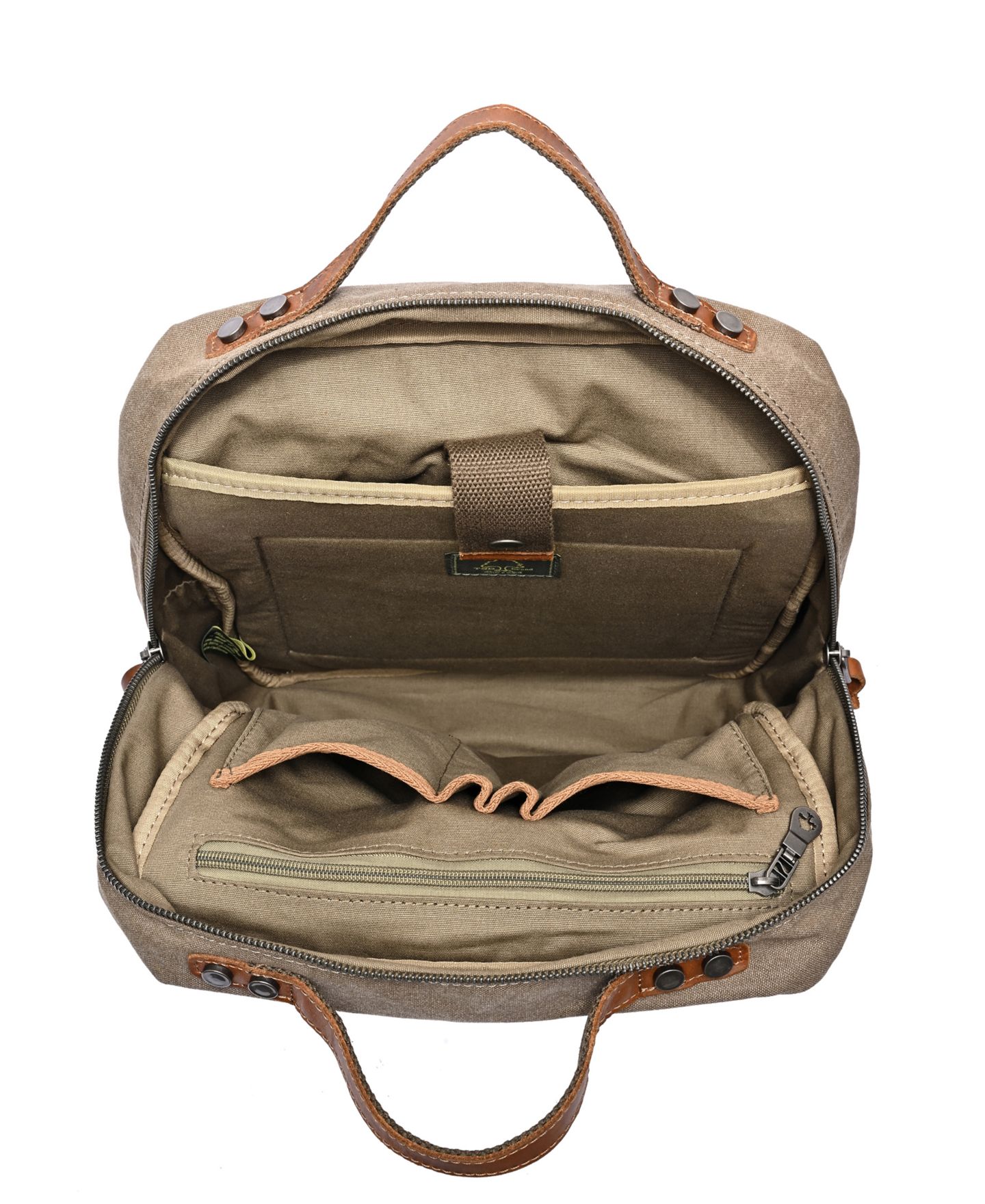 Рюкзак TSD BRAND Foothill Ranch Medium Canvas, цвет: Оливковый — фото 10