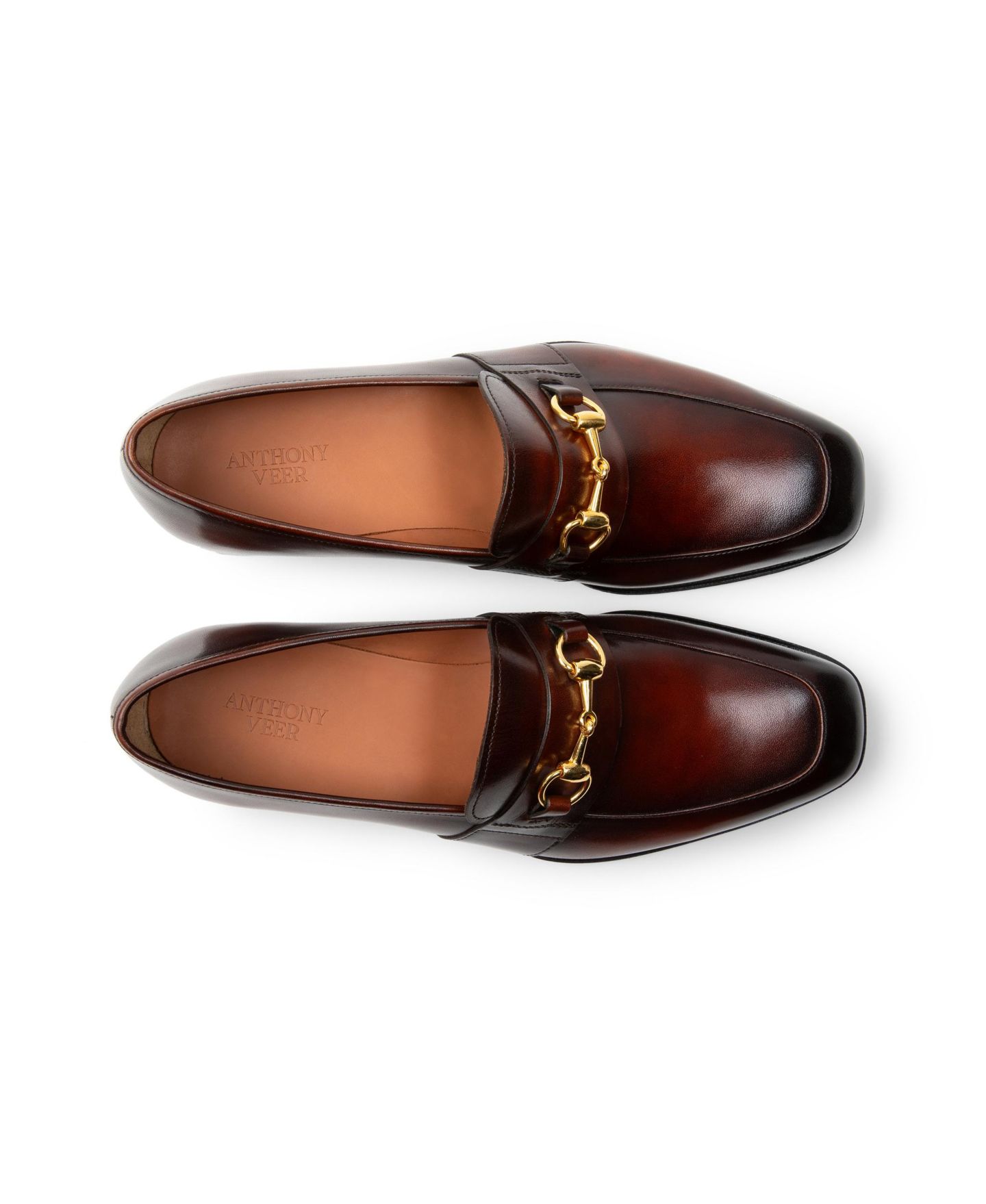 Мужские туфли Anthony Veer Verona Bit Loafer Dress Shoe, цвет: Коньячный состаренный — фото 3