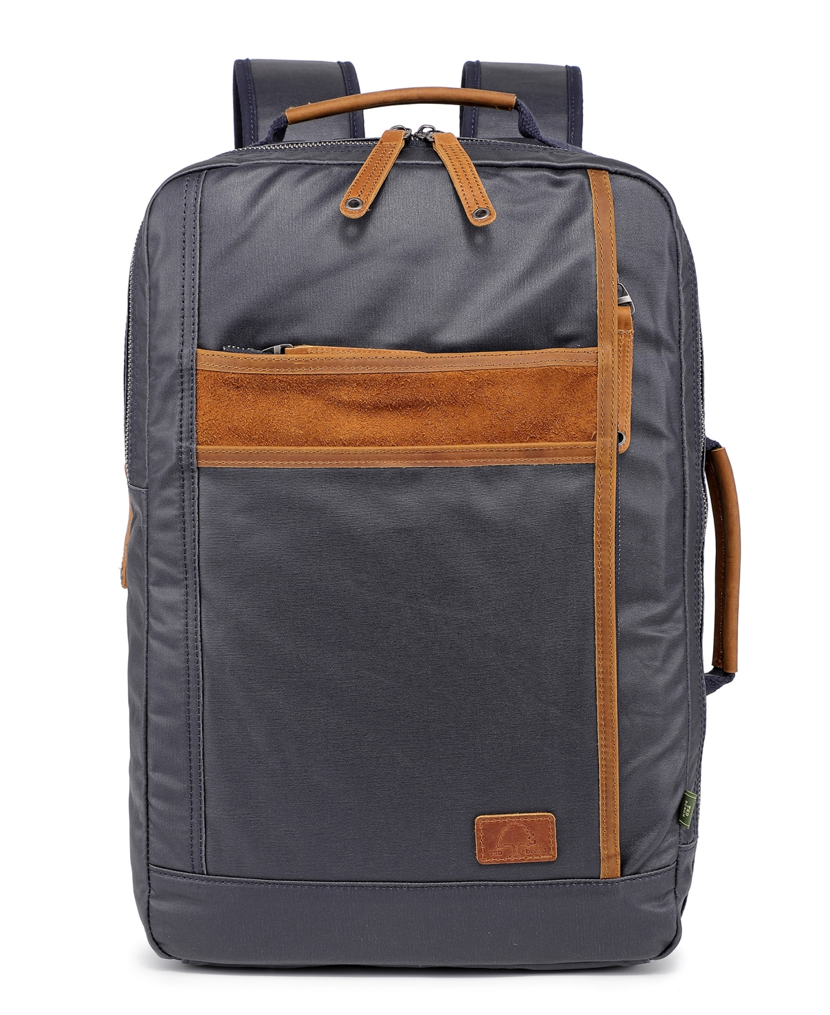 Tsd Brand Madrone Coated Canvas Large Backpack In Navy