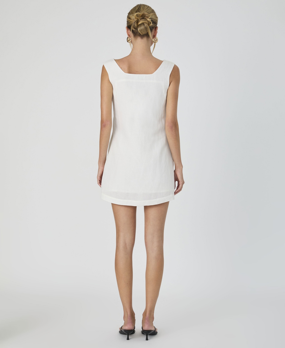 French Connection Women's Birdie Square-neck Dress In White