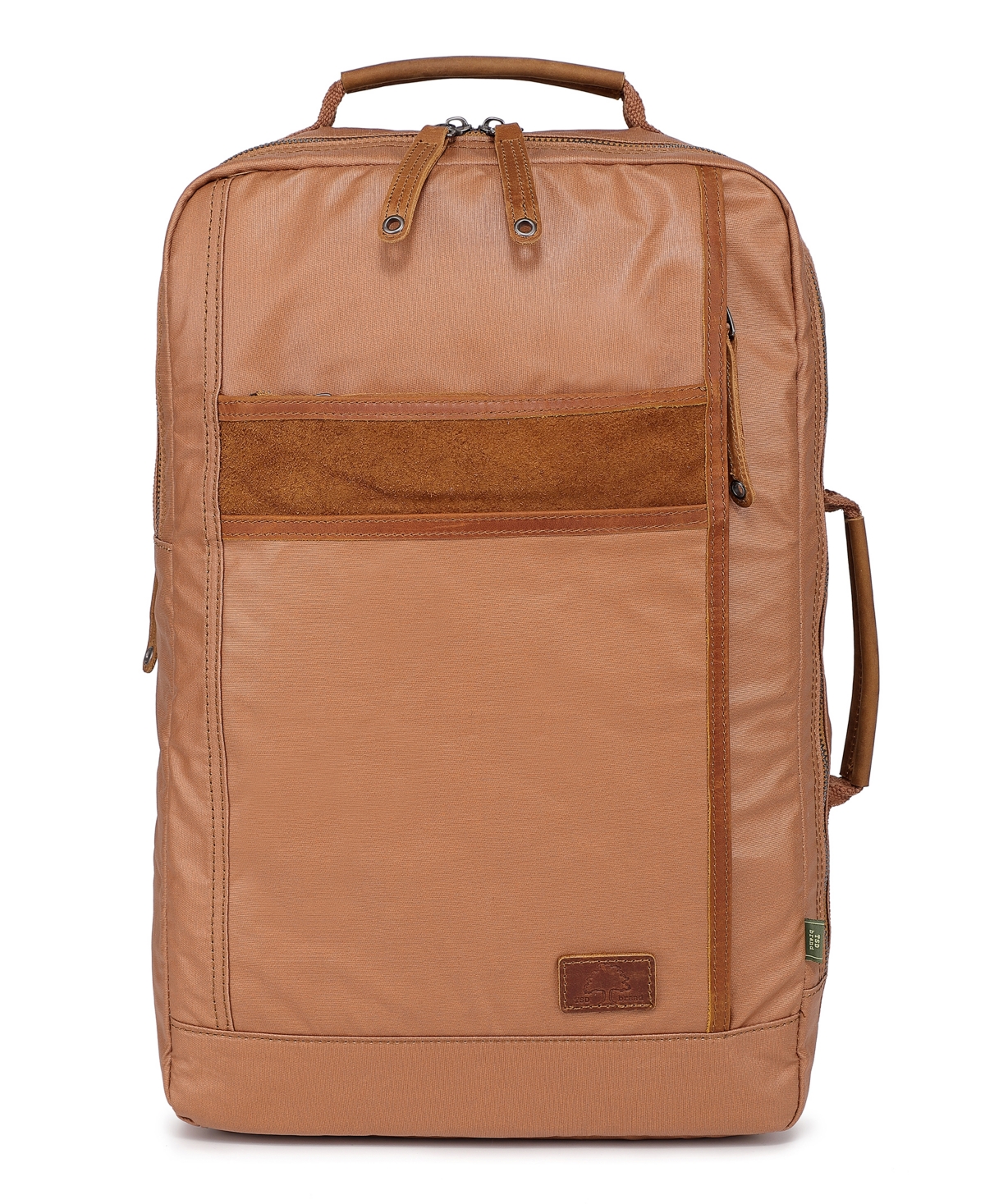 Madrone Coated Canvas Large Backpack - Navy