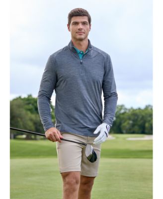 Men's Moisture Wicking Active Waistband 9" Golf Shorts