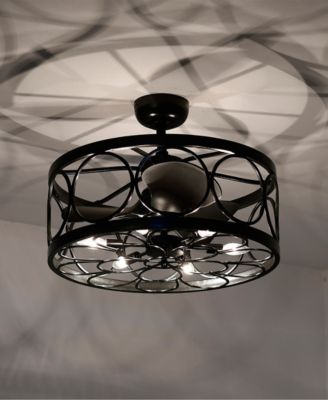 24.4" Sultan Indoor Ceiling Fan with Light Kit and Remote